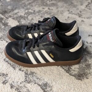 Adidas Samba Classic Black White Gum Sole Sneakers 036516 Mens 5.5 Womens 6.5